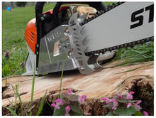 Load image into Gallery viewer, 500i-4-WCS: Larger Titanium Ti-DAWGS for Stihl 500i West Coast Saw Aluminum Clutch Cover
